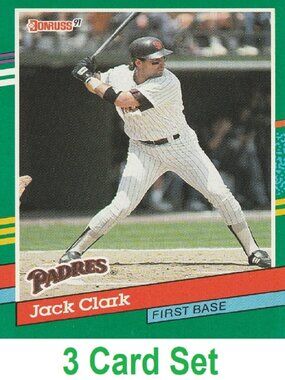 Jack Clark Baseball Card Collection
